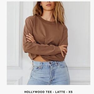 Tee Long Sleeve Top - Latte